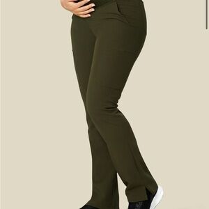 Mandala Olive Green Women's Maternity Scrub Pants